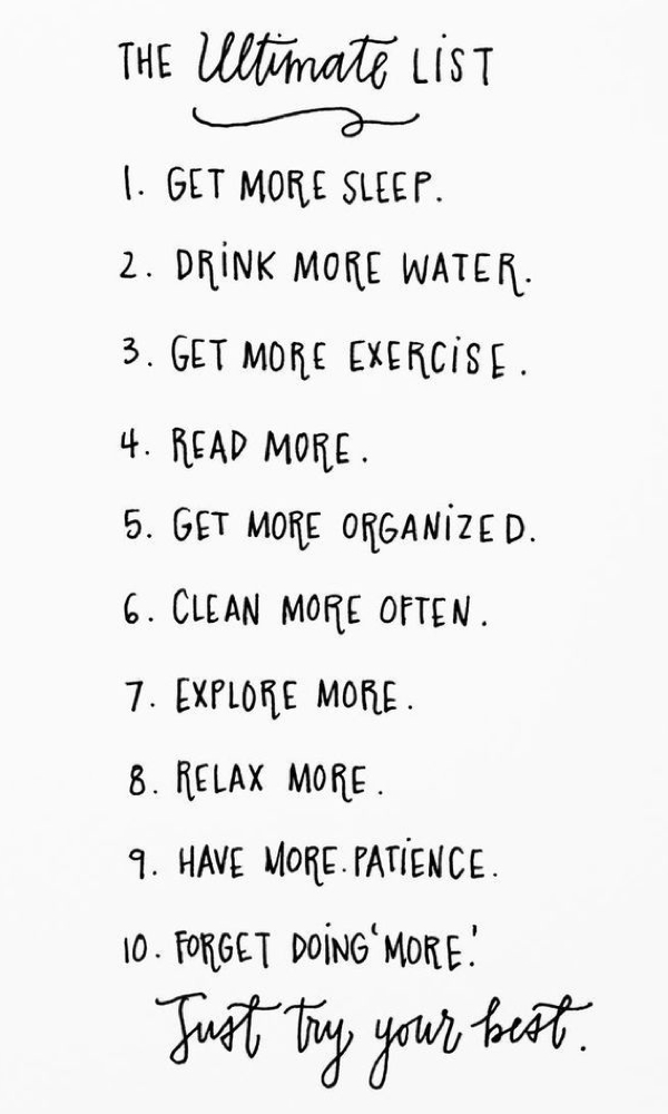 2015 new year's resolutions