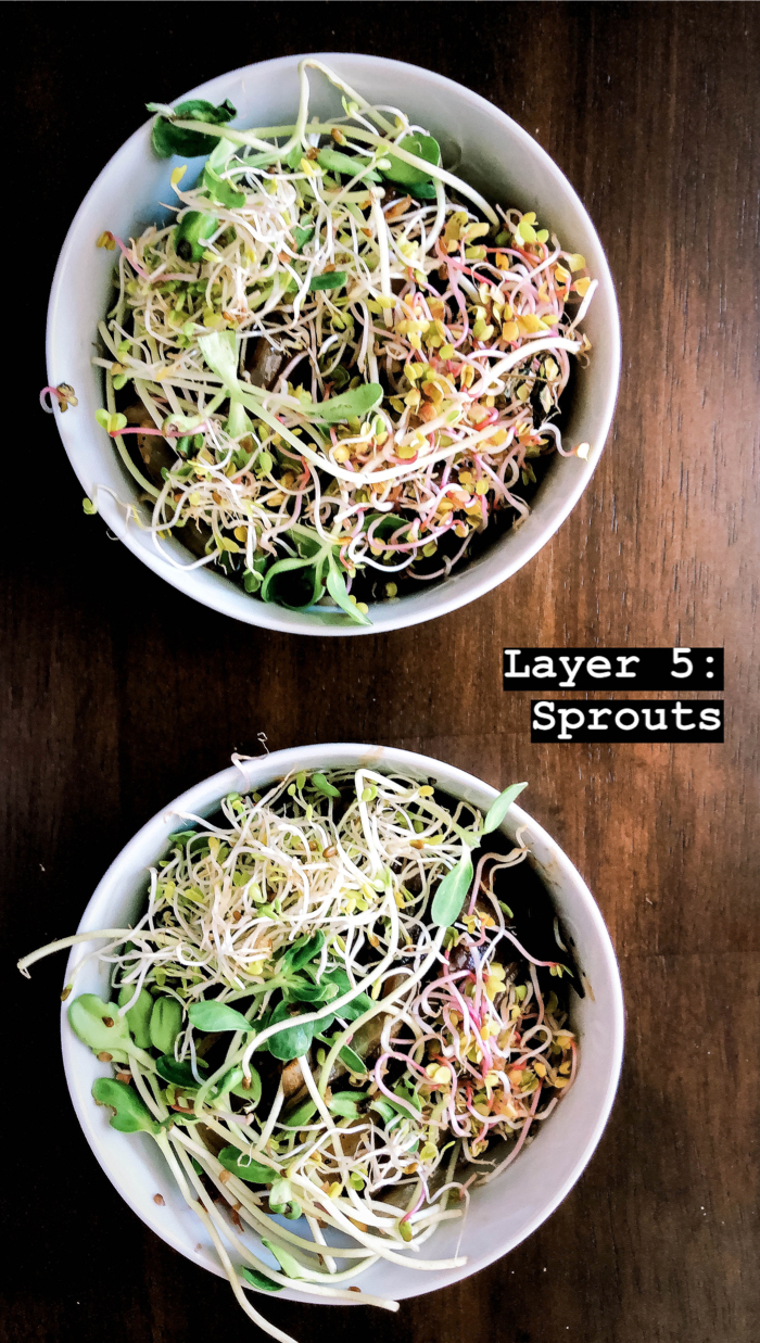 VEGAN RECIPE - 8 LAYER BBQ JACKFRUIT BOWL This vegan recipe for an 8 Layer BBQ Jackfruit Bowl is delicious.