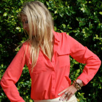 LOOK OF THE WEEK – POLISHED CORAL